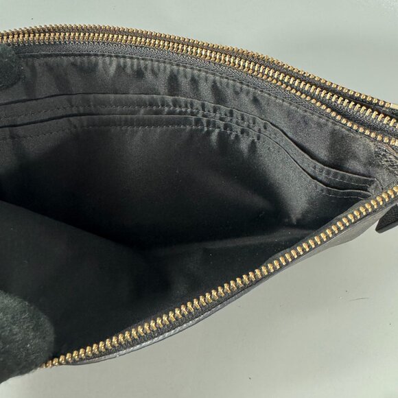 Coach C53563 Brown Leather CC Signature Double Zippered Wallet/Wristlet - Picture 11 of 12